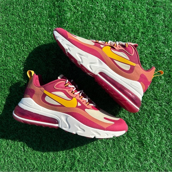 Nike Air Max 270 React Noble Red / Dark Sulfur - Picture 9 of 13